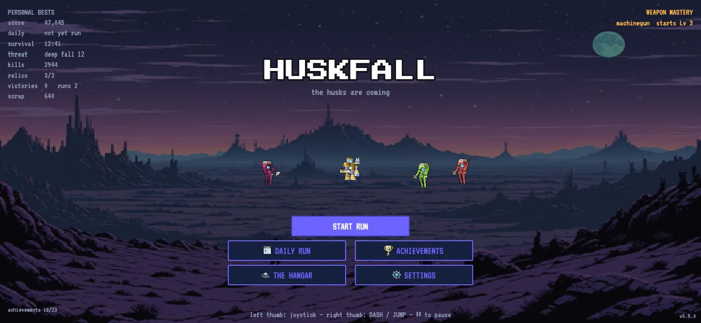 Huskfall gameplay screenshot